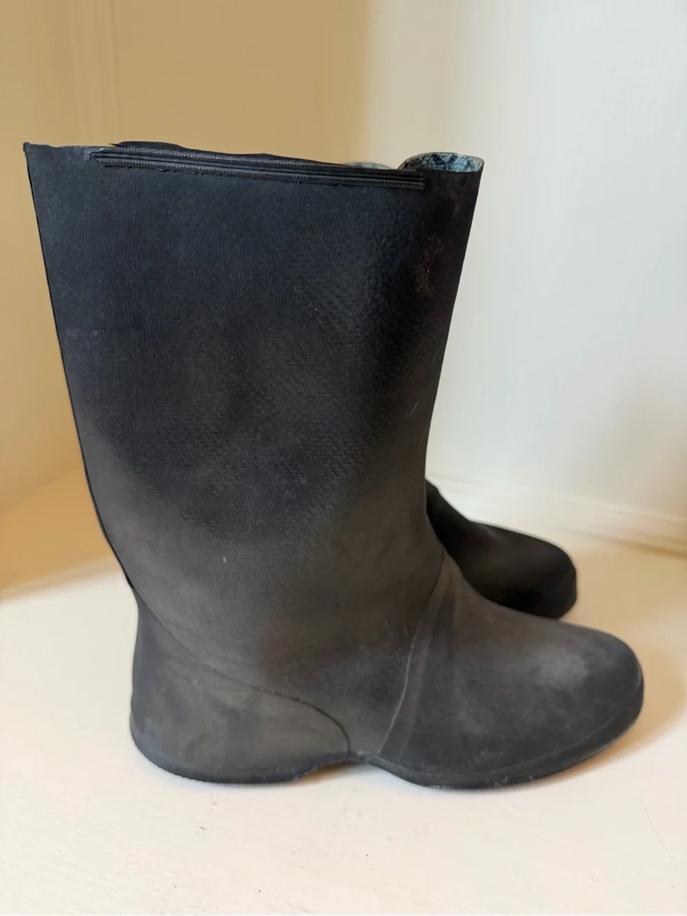 Classic Vintage Black Women's Mid-Calf Rain Boots